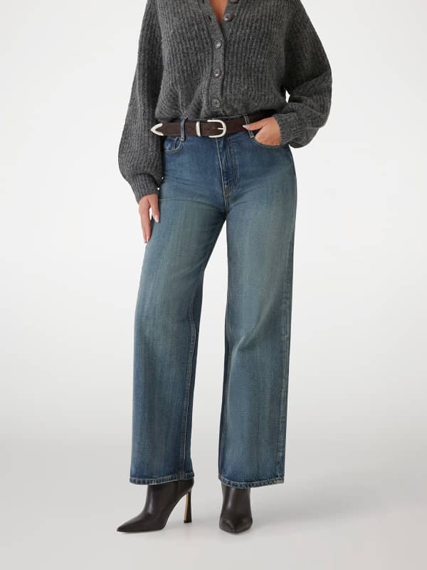 Jeans GUESS Clair Palazzo Denim Pant Plava | W5RA1OD5JD1