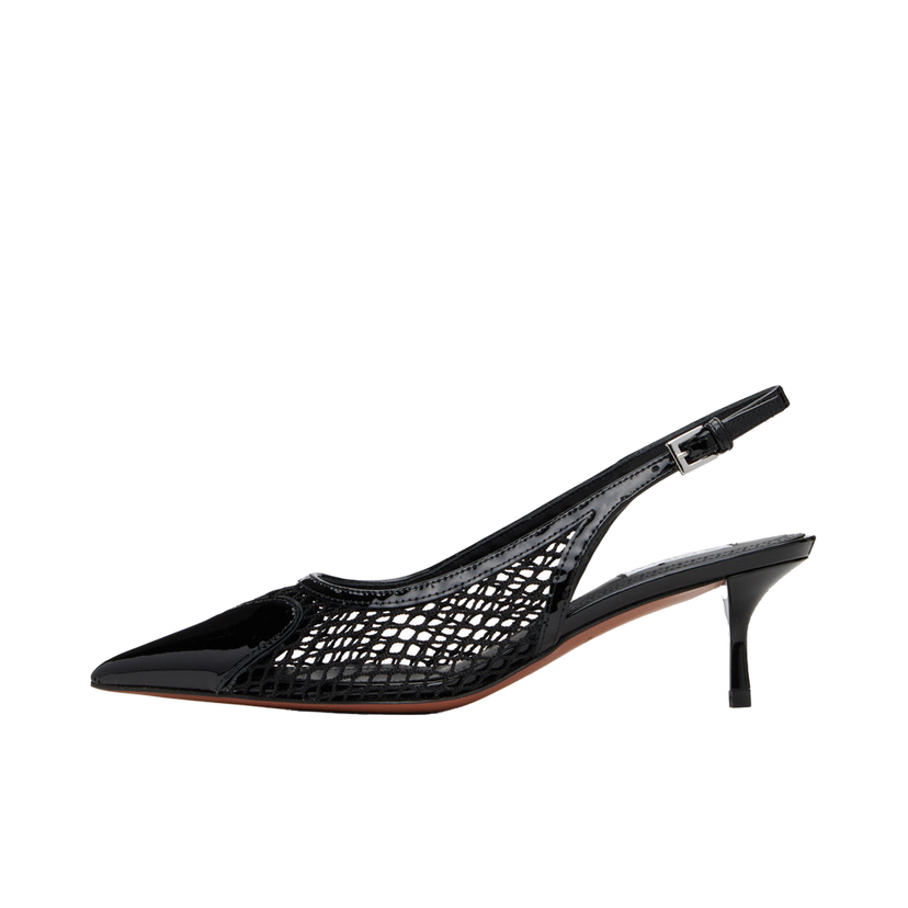 Tenisice i cipele Alaïa Slingback Heels with Heart Cutout Crna | AA3E057CK204