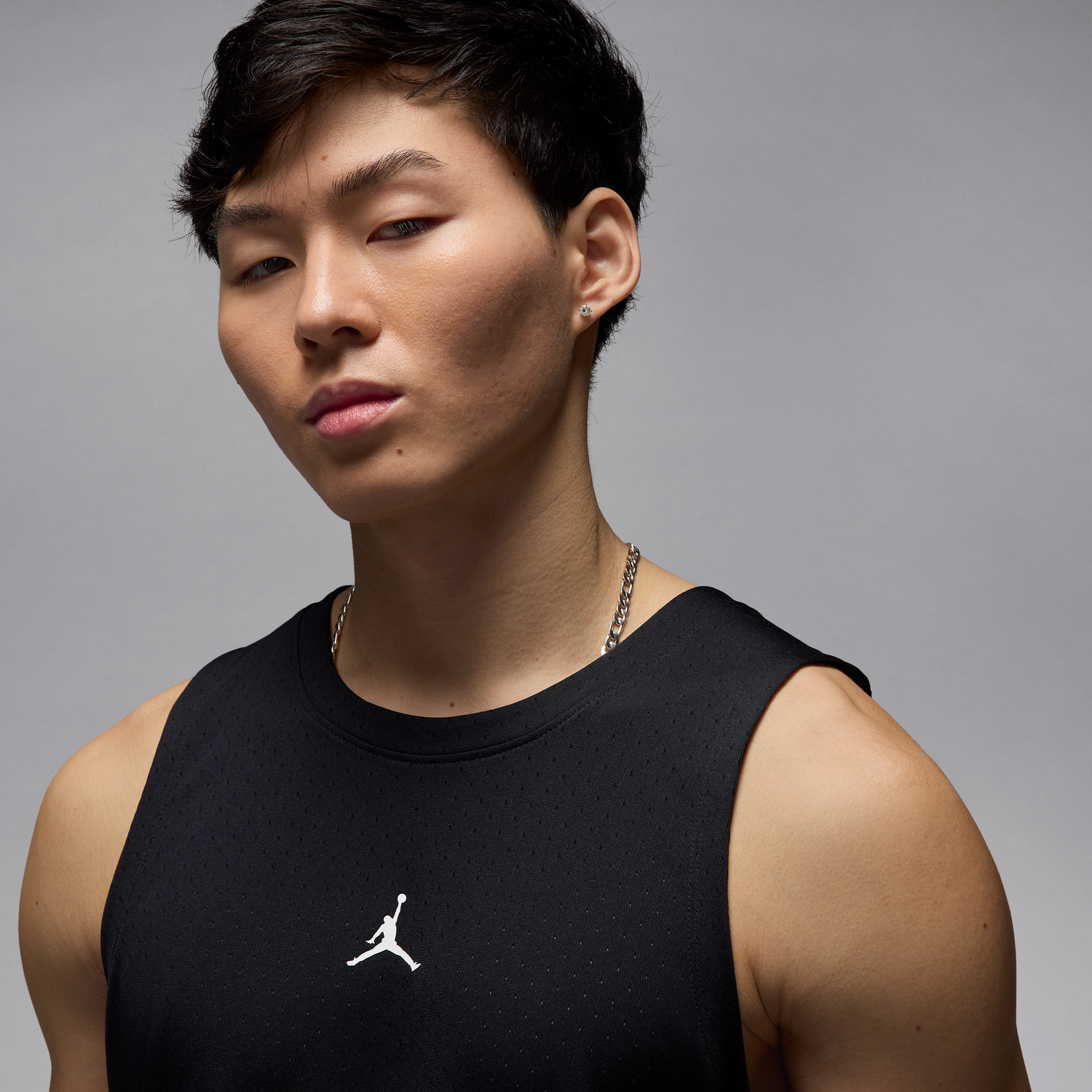 Majica bez rukava Jordan Jordan Sport Dri-FIT Mesh Tank Crna | HF9949-010, 1