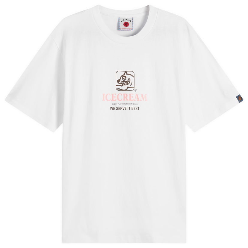 Majica kratkih rukava BBC IceCream Serve It Best T-Shirt, Size Large Bijela | IC25348-WHT