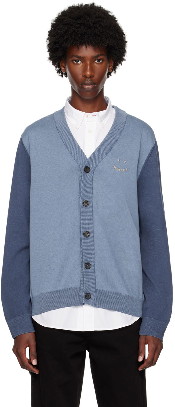 Džemper Paul Smith PS Paul Smith Happy Cardigan Plava | M2R-957Y-N22149-46