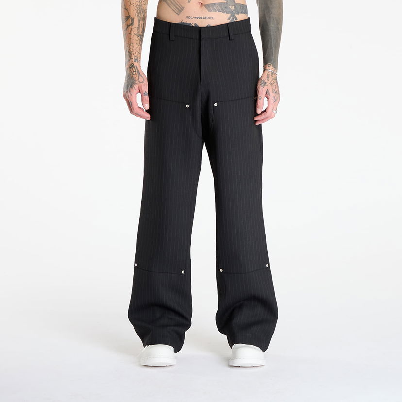 Hlače MISBHV Pinstripe Carpenter Trousers Crna | 251M314