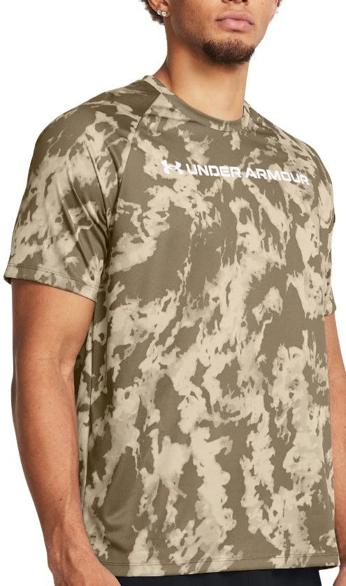 Majica kratkih rukava Under Armour UA TECH ABC CAMO SS-BRN Bež | 1361698-289