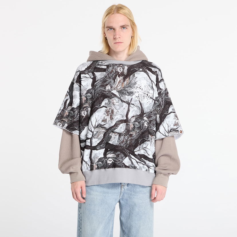 Dukserice BAPE Tree Edge Camo Layered Pullover Hoodie XXL Višebojno | 001PPL801003MWHT