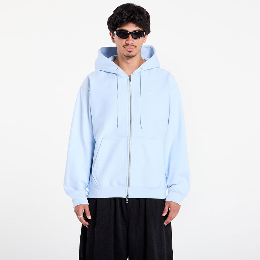 Dukserice Nike Solo Swoosh Full-Zip Fleece Hoodie Plava | HV1084-441