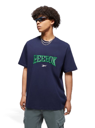 Majica kratkih rukava Reebok Classics Varsity Tee Tamnoplava | HS9182