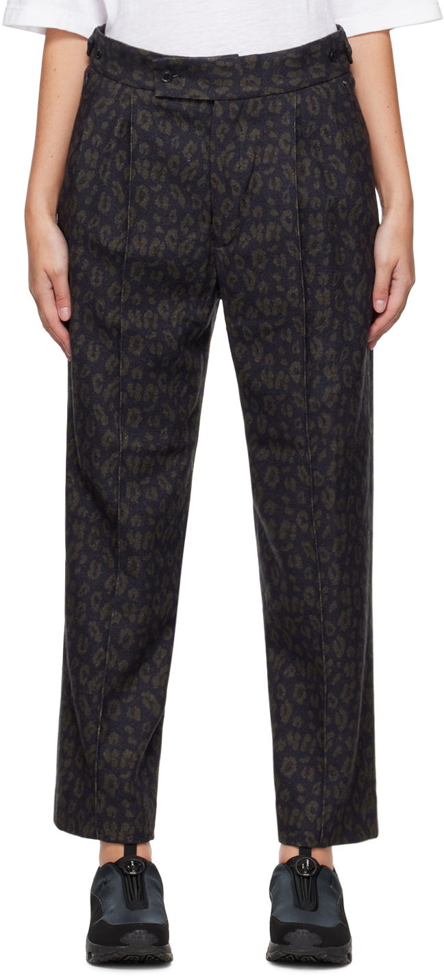 Hlače Needles Jacquard Trousers Crna | LQ147