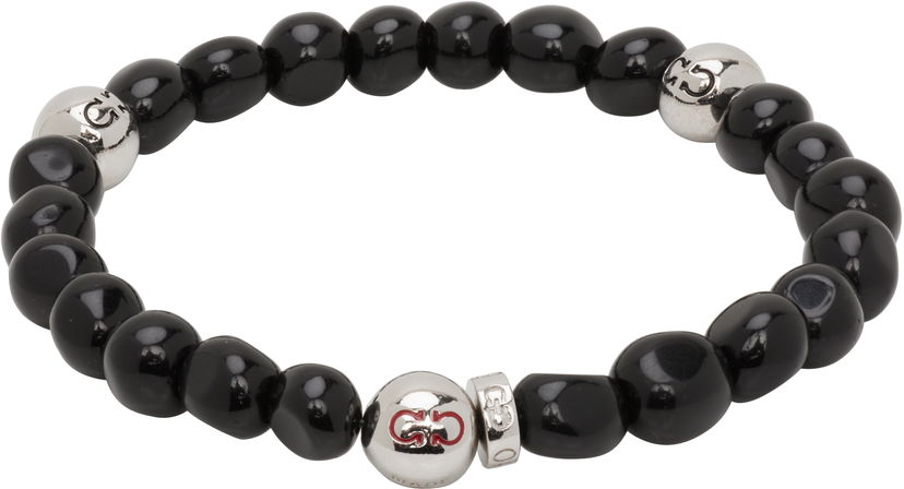 Narukvica FERRAGAMO Salvatore Ferragamo Baroque Beads Bracelet Crna | 785666