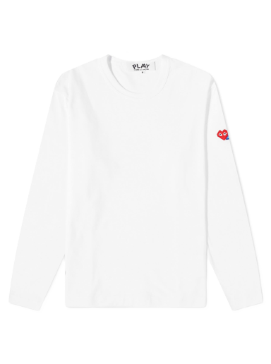 Majica kratkih rukava Comme des Garçons Long Sleeve Invader T-Shirt White Bijela | P1T330-3