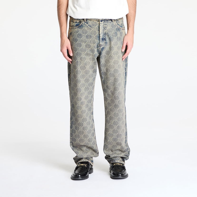 Jeans DAILY PAPER Daily Paper Shield Laser Washed Jeans Plava | 2511155