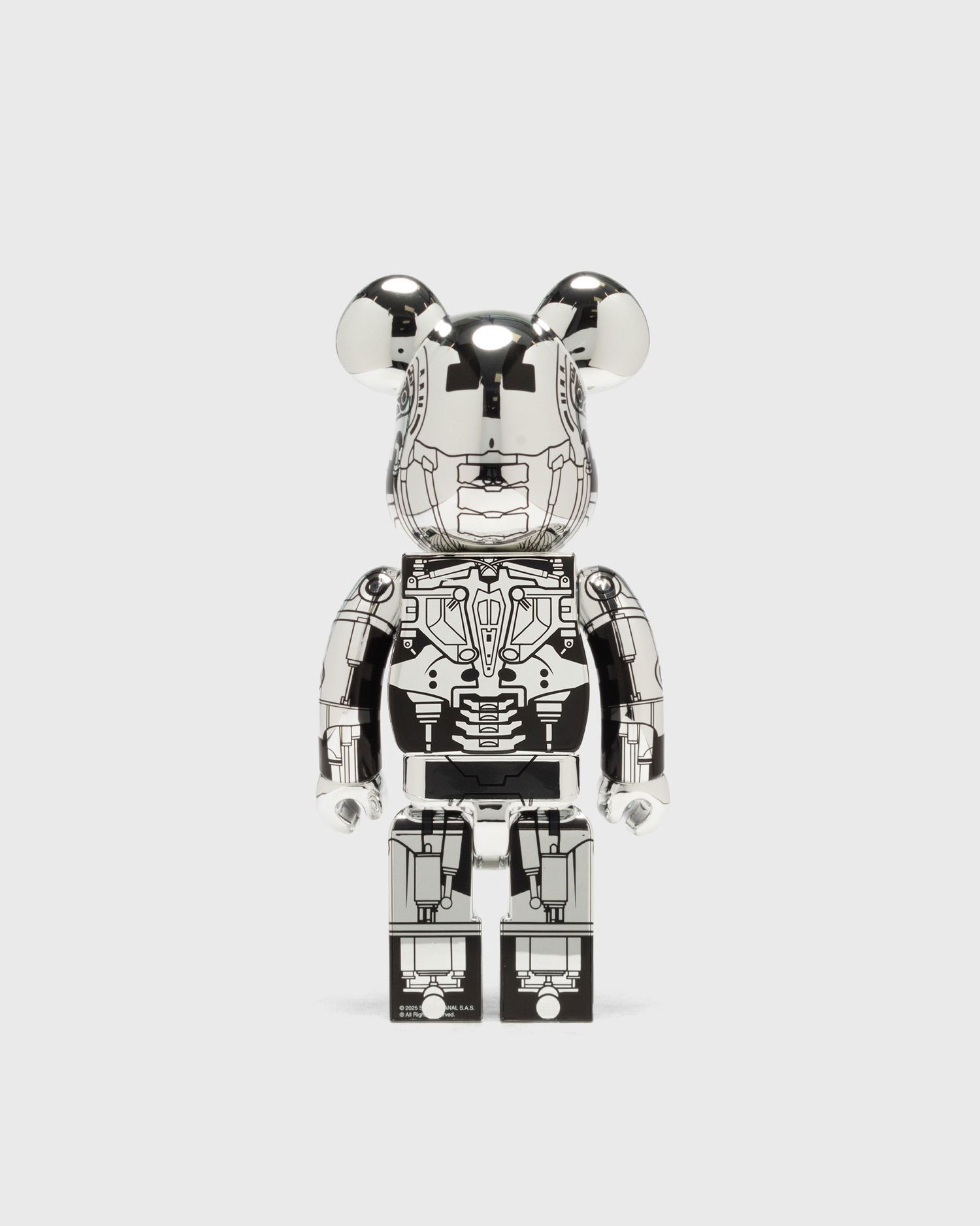 Kolekcionarsko Medicom Toy Terminator 2 T-800 Endoskeleton Collectible Figure 400% Metalik | MED2437, 1