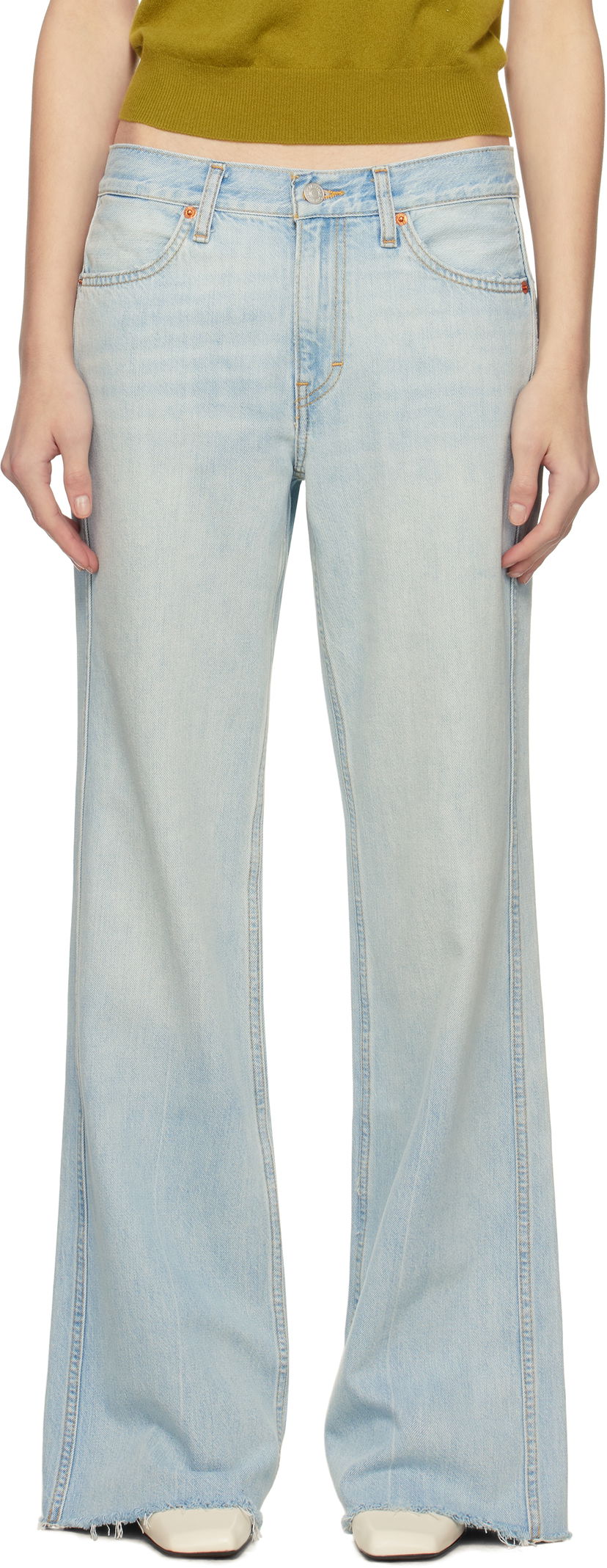 Jeans RE/DONE Re/Done 'The Californian' Wide-Leg Jeans Plava | 168-03WCALIJN