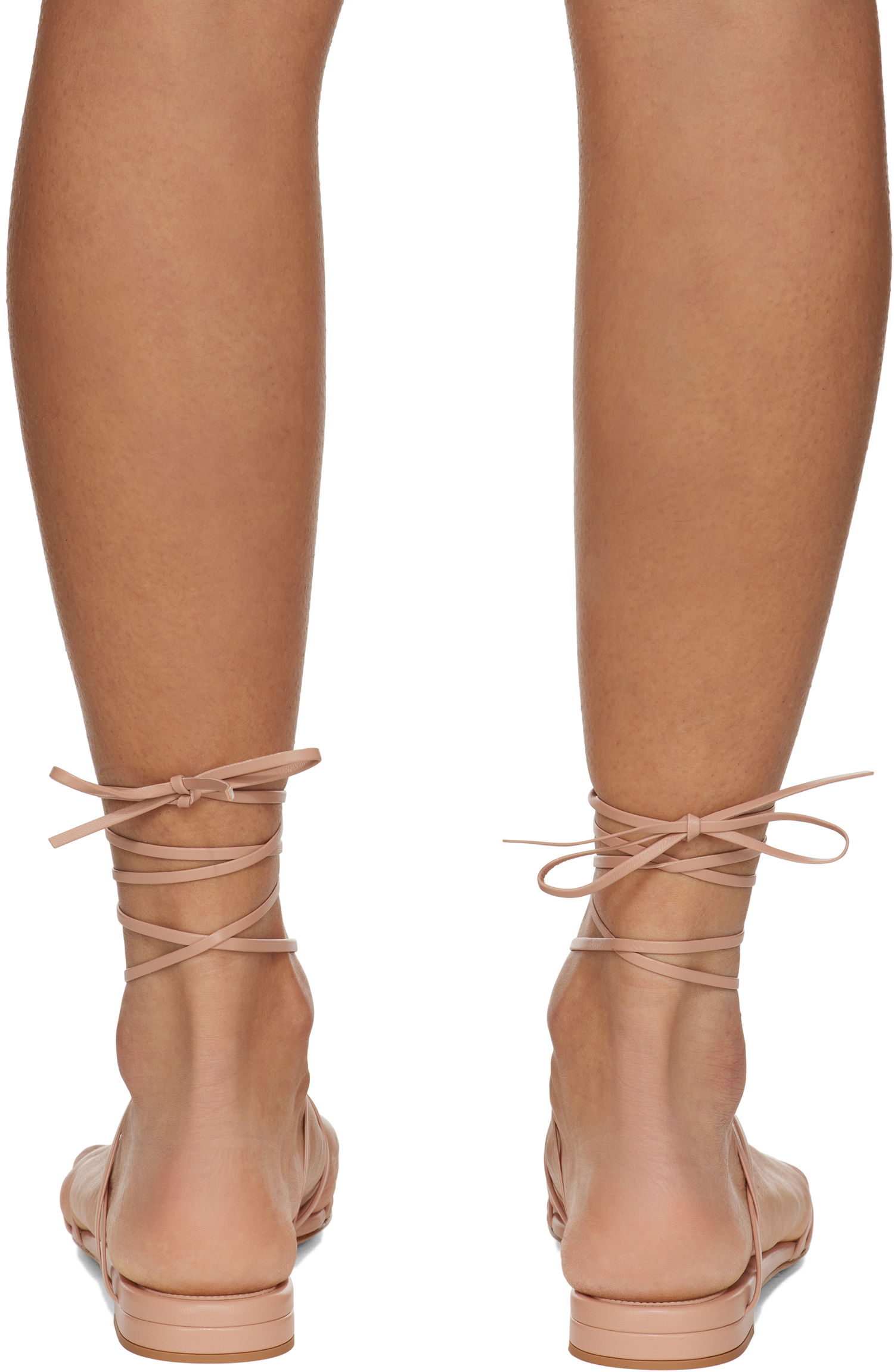 Dodaci Gianvito Rossi Gianvito Rossi Nappa Lace-Up Sandals Bež | G32508-05RIC-NAP, 1