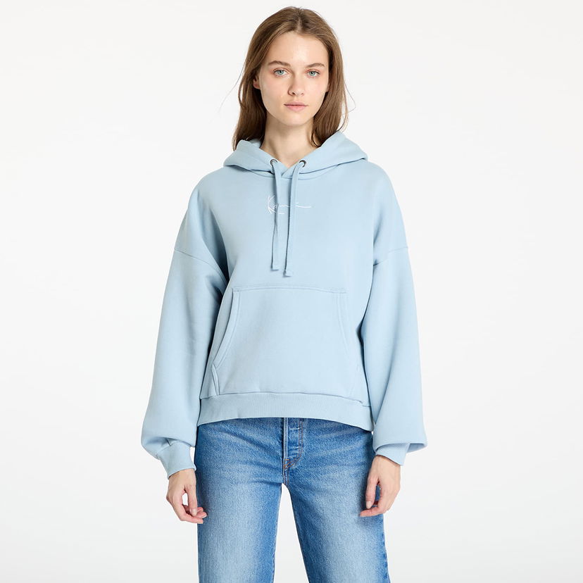 Dukserice Karl Kani Small Signature Essential OS Hoodie Light Blue Plava | KW-HD031-090-30