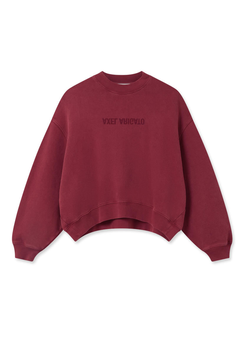 Dukserice AXEL ARIGATO Distort Washed Sweatshirt Tamnocrvena | A3013004