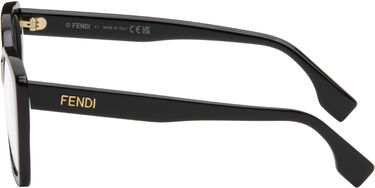 Sunčane naočale FENDI Lettering Rectangle Glasses Crna | FE50127IW54001 192337228438, 2