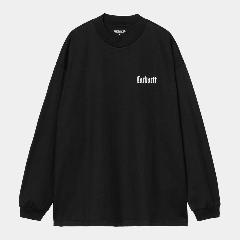 Majica kratkih rukava Carhartt WIP Long Sleeve Schooling Mockneck T-Shirt Carhartt WIP Crna | I035447_4