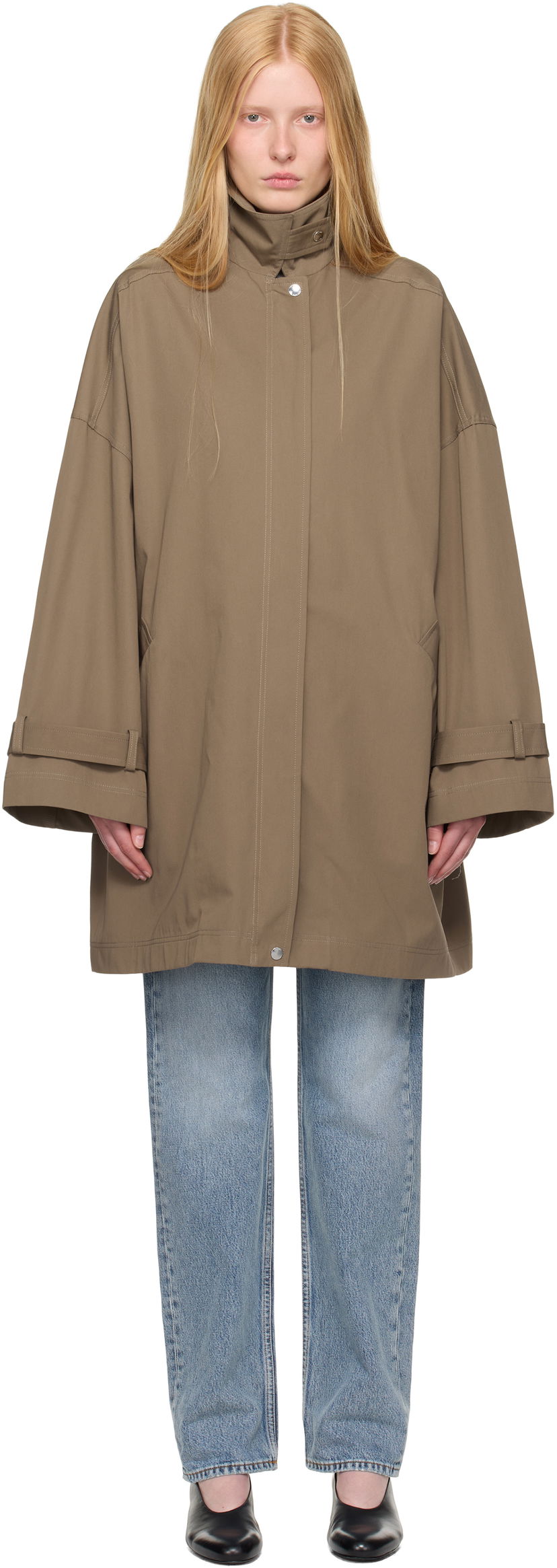 Trenčkot TOTEME TOTEME Oversized Trench Coat Smeđa | 253-WRO0220-FB0490