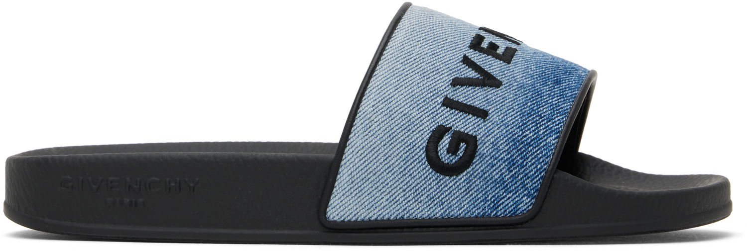 Kupaći kostimi Givenchy Givenchy Slide Flat Pool Slides Plava | BE3076E2CT420, 0