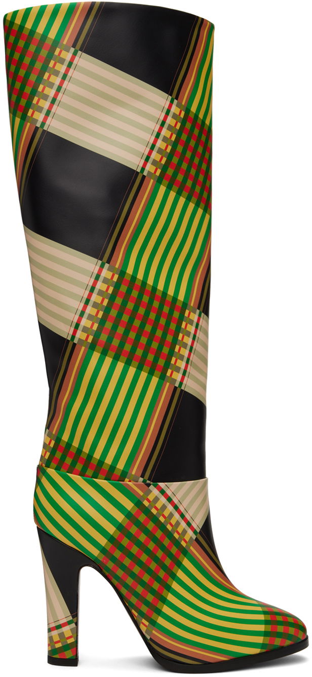Odjeća Vivienne Westwood Vivienne Westwood Midas Plaid Knee-High Boots Višebojno | 71020039W-L006K-