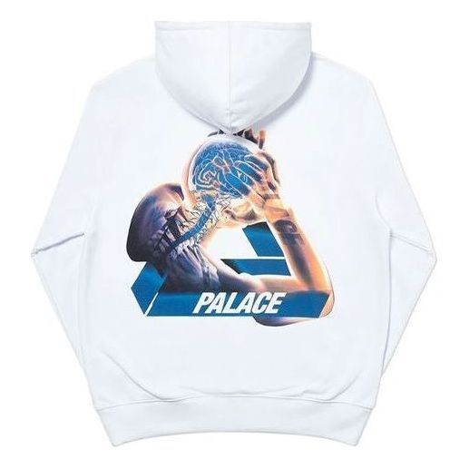 Dukserice Palace Palace Tri-Gaine Graphic Print Hoodie Bijela | PAL-TGH-WHT-20SS