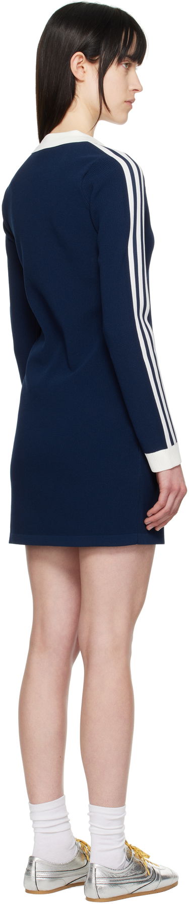 Haljina adidas Performance Knitted Polo Dress Plava | JC7690, 2