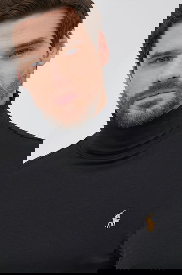 Dukserice Polo by Ralph Lauren Roll Neck Cotton Sweatshirt Crna | 710853205001, 3