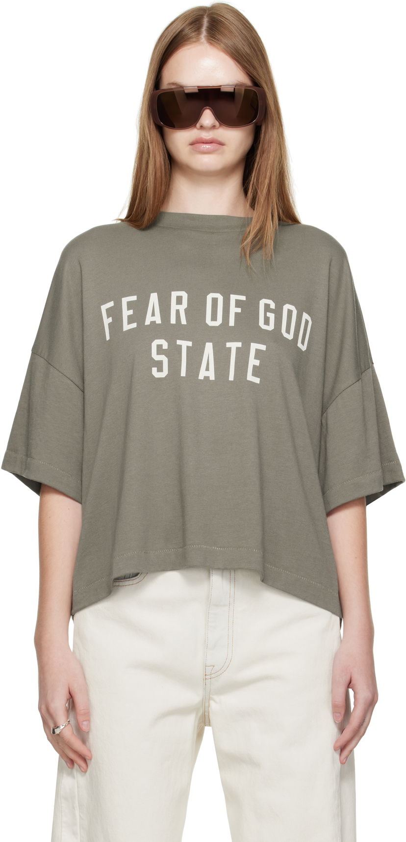 Majica kratkih rukava Fear of God Fear of God ESSENTIALS Boxy T-Shirt Zelena | 125SP257167FW