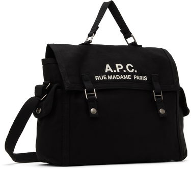 Torba za rame A.P.C. A.P.C. Besace Recuperation Canvas Bag Crna | CODBM.H61930, 2