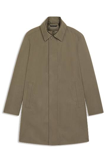 Kabanica BOSS waterproof coat with detachable bib Zelena | 50547829, 0