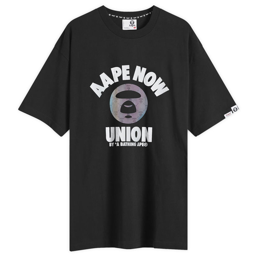 Majica kratkih rukava AAPE by A Bathing Ape AAPE College Union T-Shirt, Size Large Crna | AAPTEM1561XXNBKX