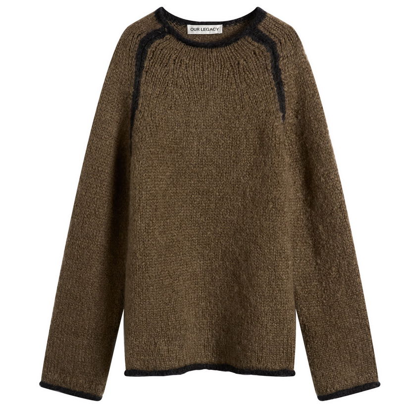 Džemper OUR LEGACY Rider Roundneck Jumper Smeđa | M4253RS