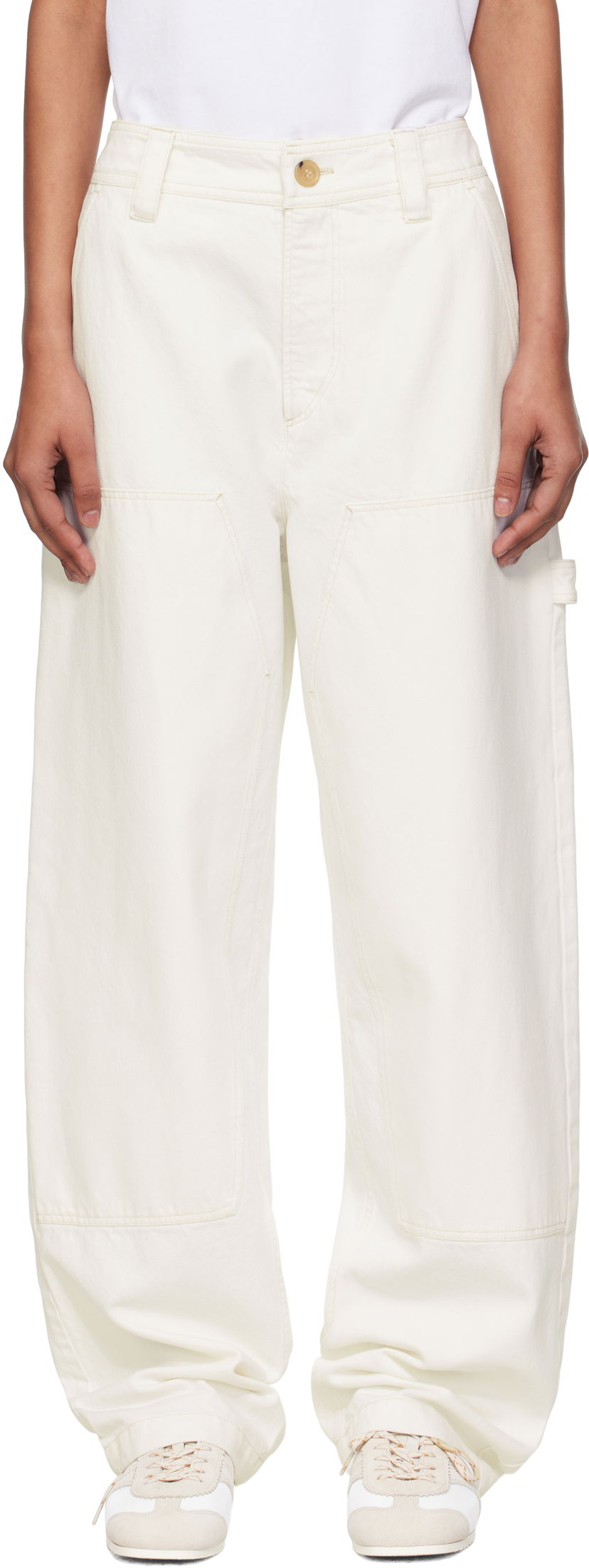 Cargo hlače A.P.C. A.P.C. Gustav Carpenter Pants Bijela | COGZV-M08484