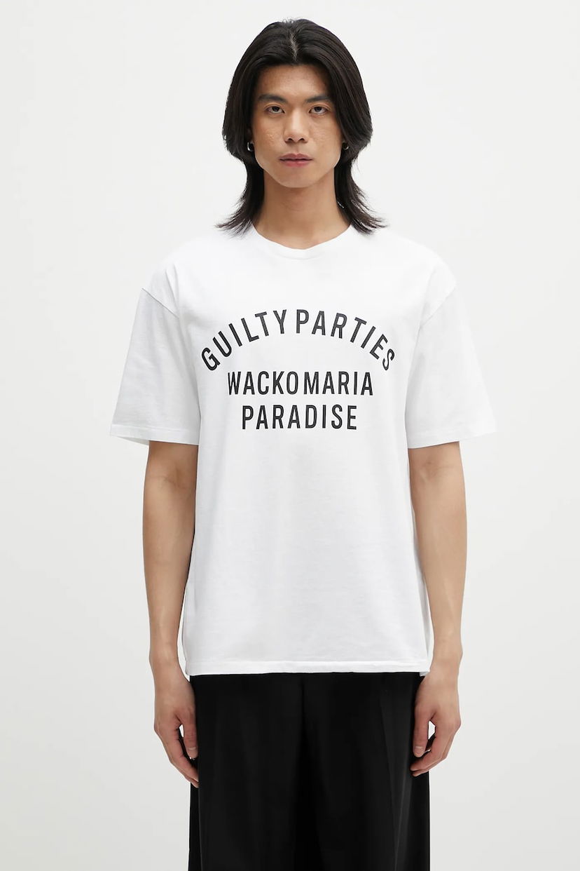 Majica kratkih rukava WACKO MARIA Wacko Maria Paradise Printed T-Shirt Bijela | 25SS.WMT.WT10