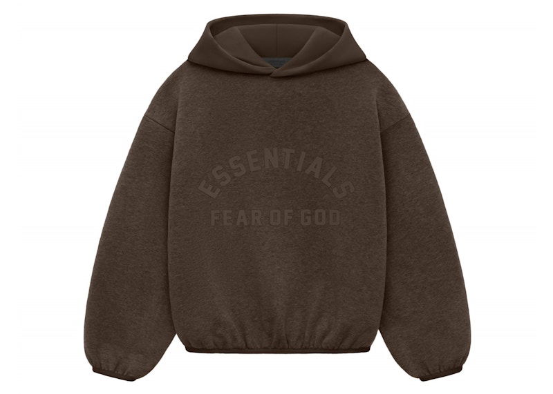 Dukserice Fear of God Essentials Core Collection Kids Nylon Fleece Hoodie Smeđa | 785SU246272K
