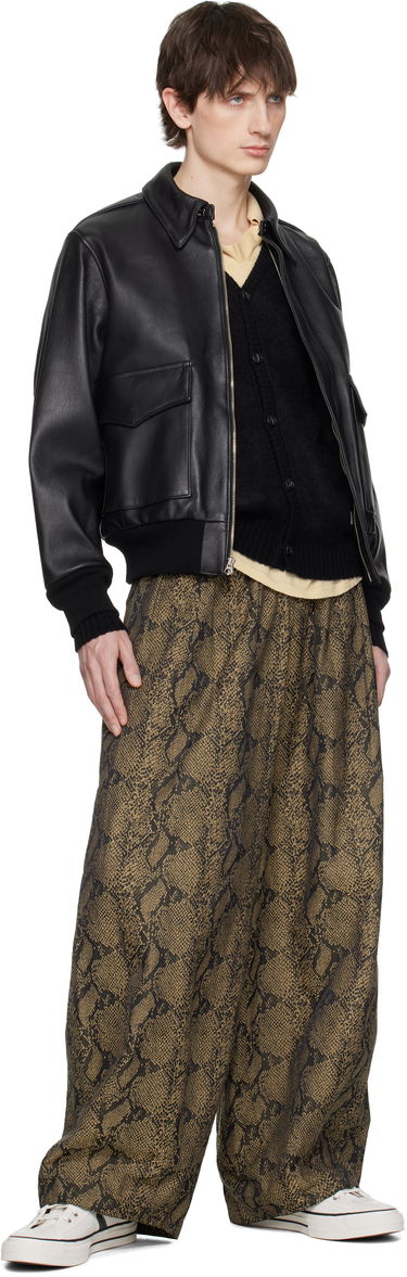 Bomber jakna WACKO MARIA WACKO MARIA A-2 Leather Flight Jacket Crna | 25SS-WMO-BL04, 3