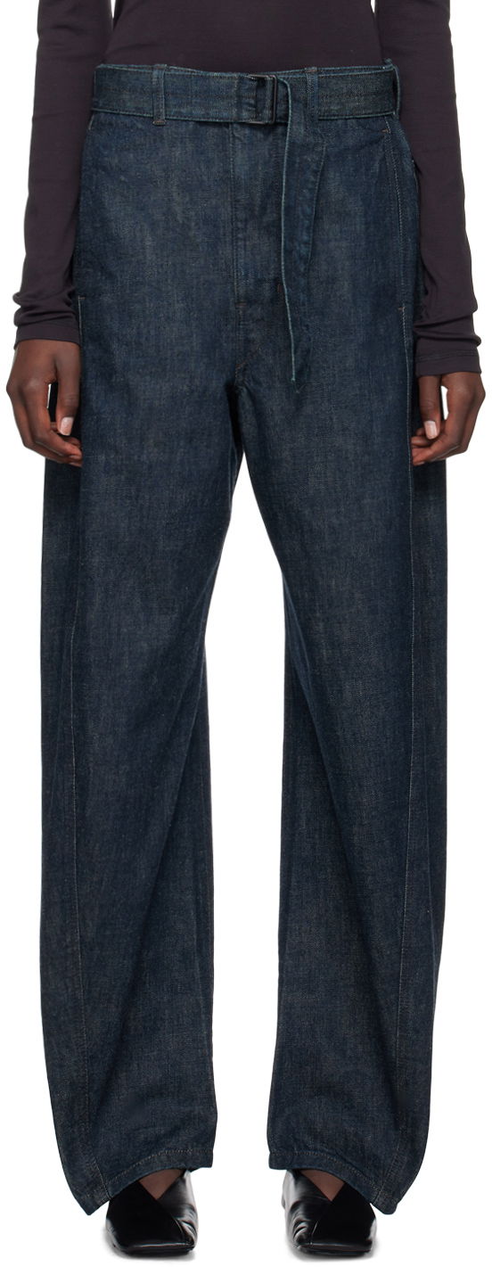 Jeans LEMAIRE Twisted Belted Jeans Plava | PA326 LD068
