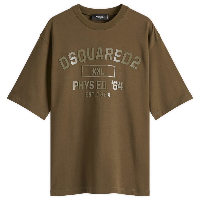 Majica kratkih rukava DSQUARED2 Loose Fit Phys Ed. '64 T-Shirt Zelena | S74GD1413-D20033-728