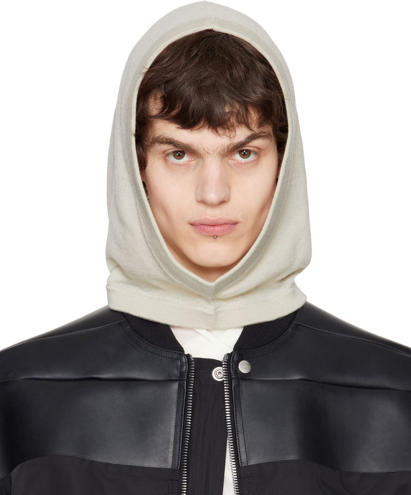 Dukserice Rick Owens Rick Owens Hollywood Cashmere Hood Bež | RU01E5481 WS