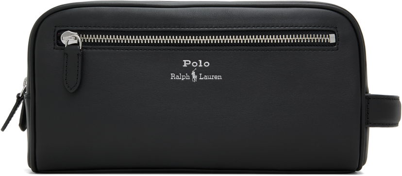 Putna torba Polo by Ralph Lauren Ralph Lauren Leather Travel Pouch Crna | 405963262001