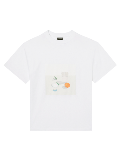 Majica kratkih rukava Jacquemus Le T-Shirt Tableau Bijela | 225JS012 2240 1AZ