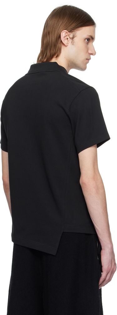 Polo majica Comme des Garçons Comme des Garçons Shirt Bias Cotton Piqué Polo Crna | FO-T017-051, 2