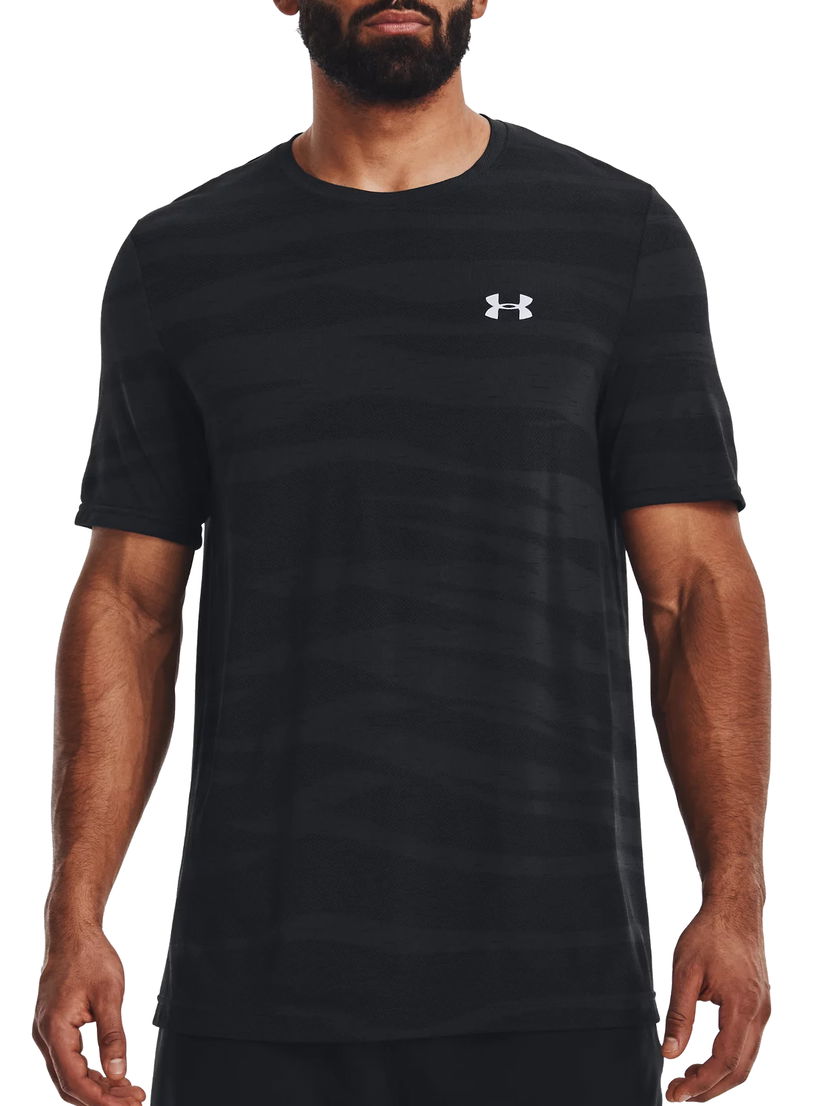 Majica kratkih rukava Under Armour Seamless Wave Short Sleeve T-Shirt Crna | 1373726-001
