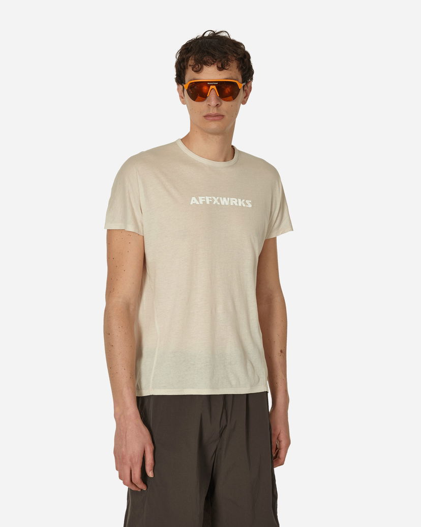 Majica kratkih rukava AFFXWRKS Shoulderless T-Shirt Dust White Bež | SS24T0V1 DUSWH
