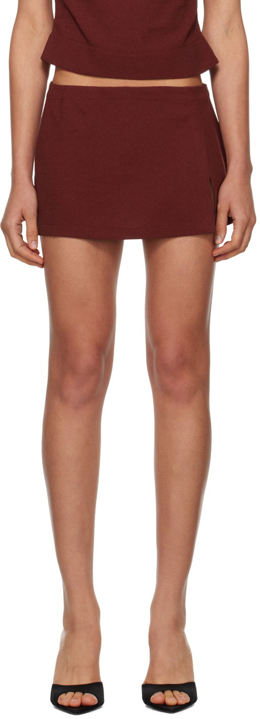 Suknja Miaou Miaou Micro Miniskirt Tamnocrvena | 4012SCRRUS