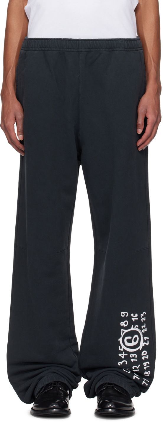 Trenirka Maison Margiela Numeric Sweatpants Crna | SH2KA0022 M25004