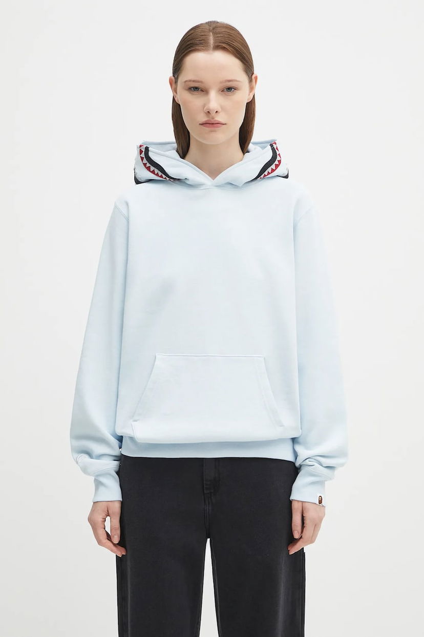 Dukserice BAPE A Bathing Ape Shark Hoodie Plava | 1L30214009