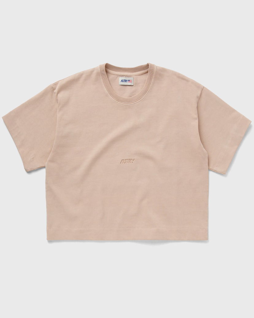 Crop top Autry Women's Cropped T-Shirt Bež | TSPW581R