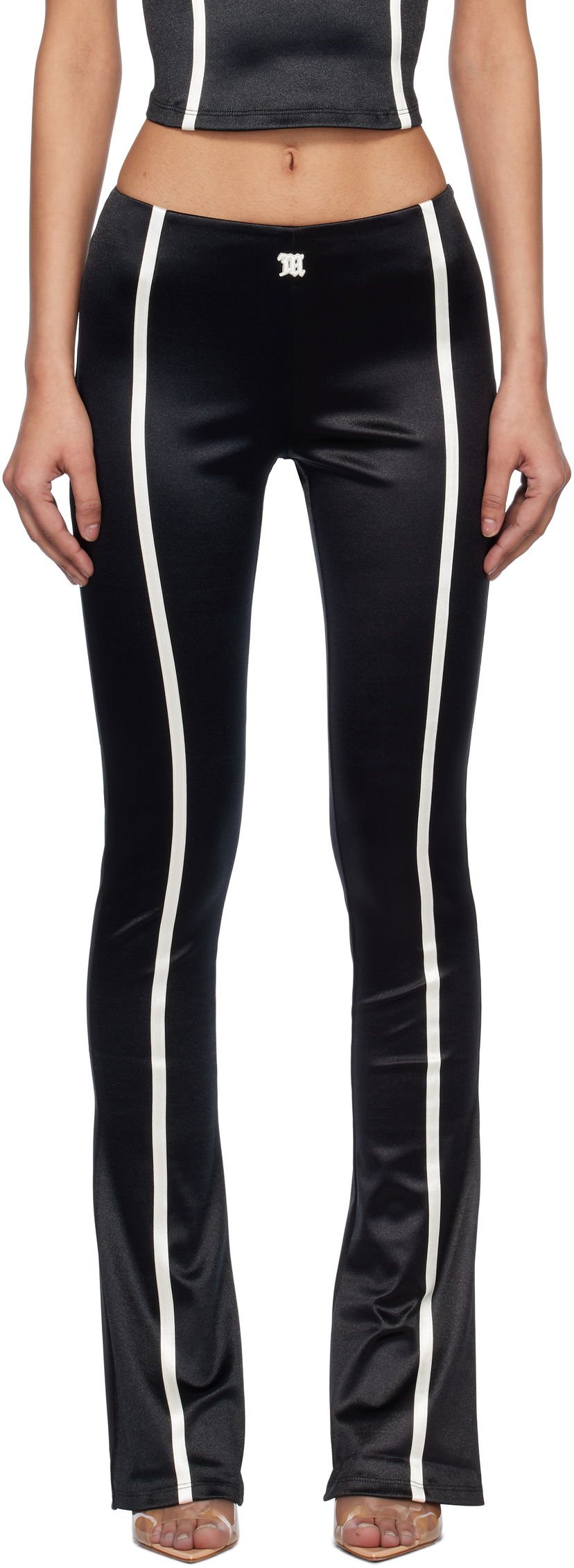 Tajice MISBHV MISBHV St Germain Flared Leggings Crna | 250W302