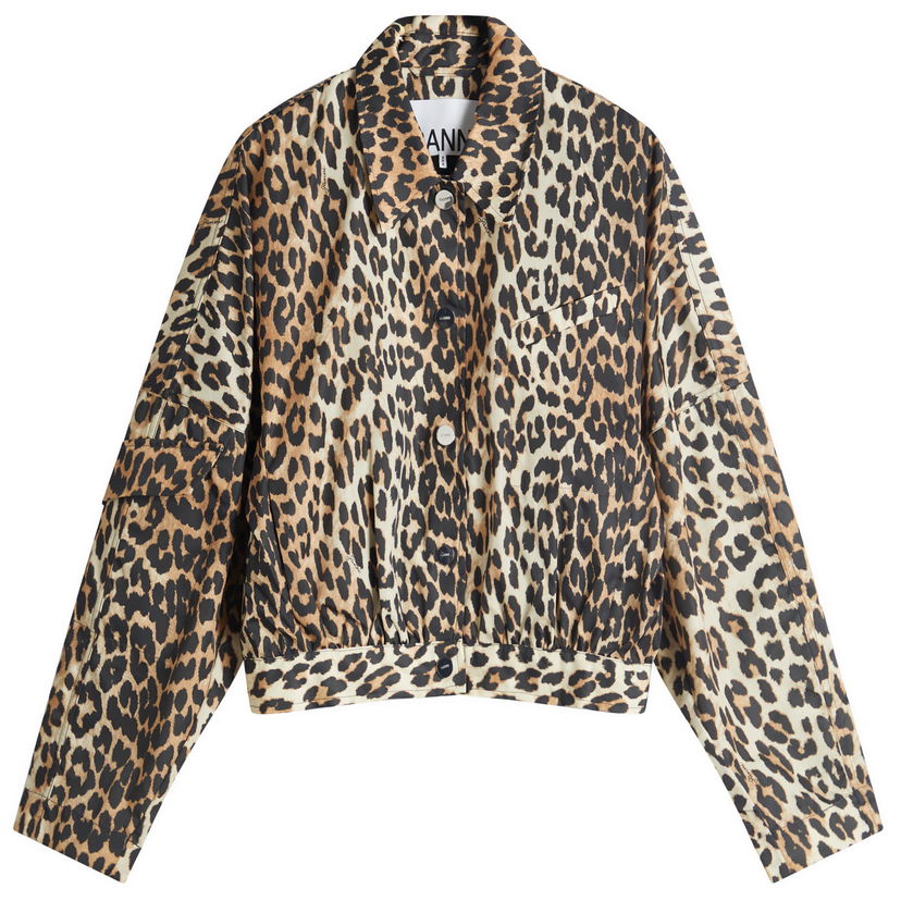 Jakna GANNI Ganni Duchesse Nylon Short Jacket Višebojno | W0470